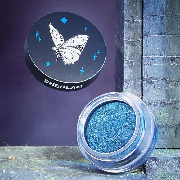 Tim Burton's Corpse Bride Ghostly Glitter Gel Eyeshadow Blue-quet Sheglam - Picture 4 of 4